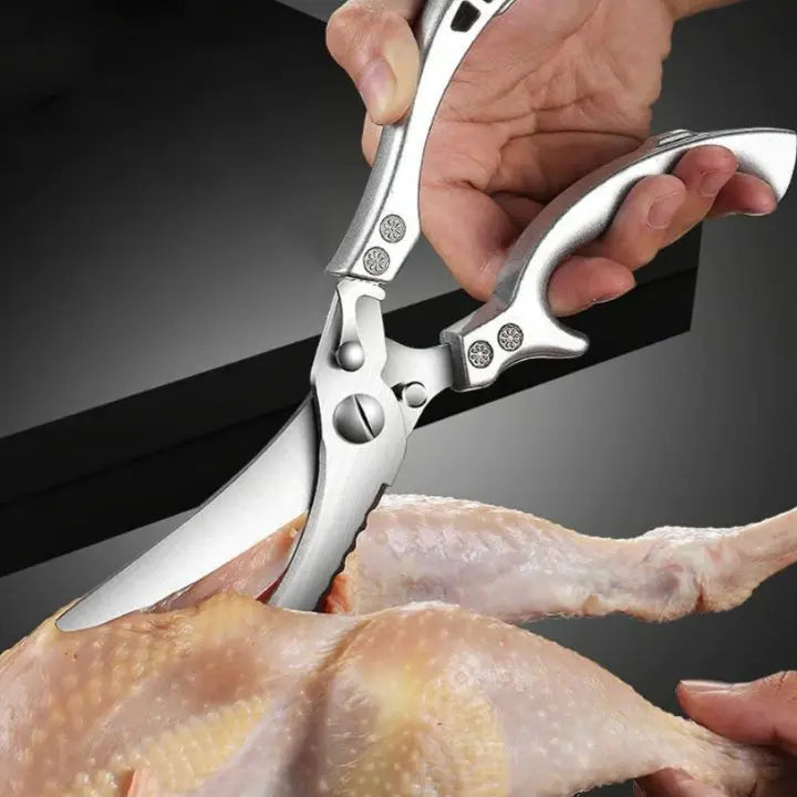 Heavy Duty Stainless Steel Kitchen Scissors for Meat Fish and Vegetables