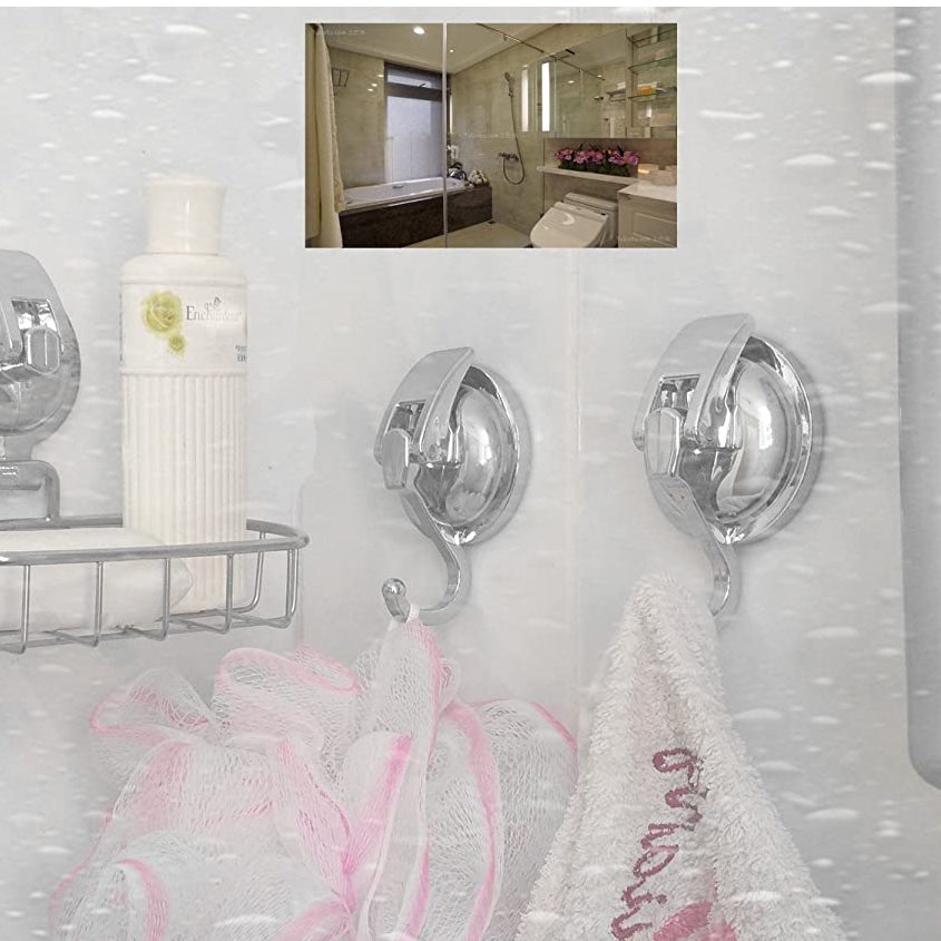 Heavy Duty Vacuum Suction Cup Hooks 2 Pack
