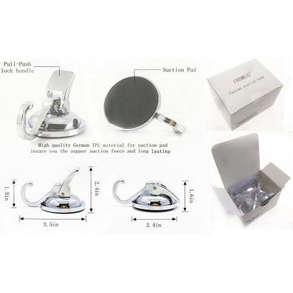 Heavy Duty Vacuum Suction Cup Hooks 2 Pack