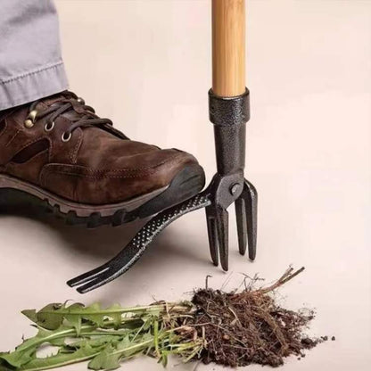 Heavy Duty Weed Puller Tool with Steel Root Grabbing Tip