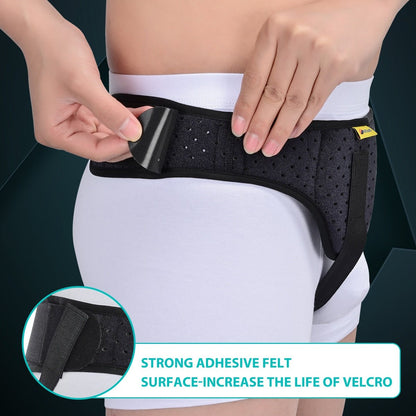 Hernia Support Belt Adjustable Compression Brace with Removable Pad