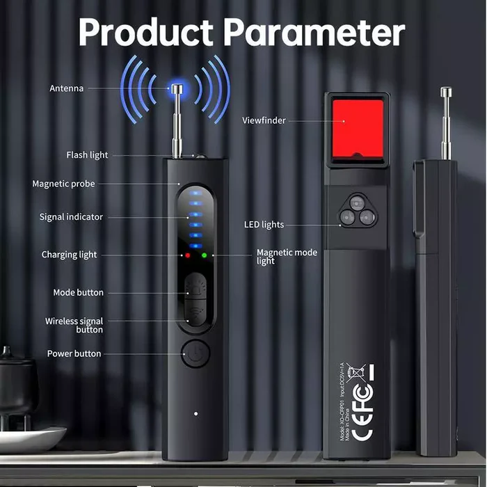 Hidden Camera GPS Tracker Detector with RF Signal Scanner