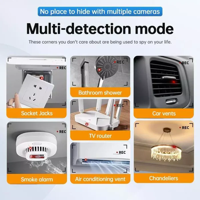 Hidden Camera GPS Tracker Detector with RF Signal Scanner