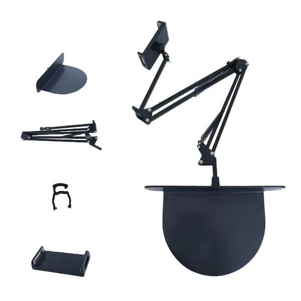 Hidden Retractable Bedside Phone Holder Adjustable Desk Mount