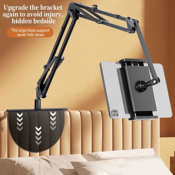 Hidden Retractable Bedside Phone Holder Adjustable Desk Mount