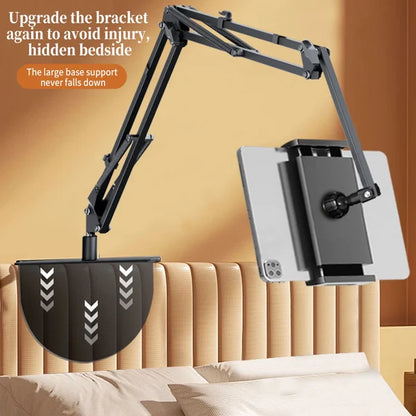 Hidden Retractable Bedside Phone Holder Adjustable Desk Mount