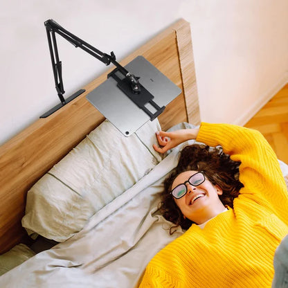 Hidden Retractable Bedside Phone Holder Adjustable Desk Mount