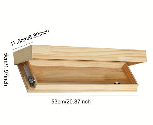 Hidden Storage Floating Wall Shelf with Concealed Compartment