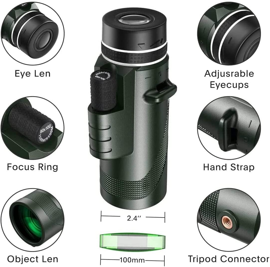 High Power HD Monocular Telescope for Outdoor Viewing