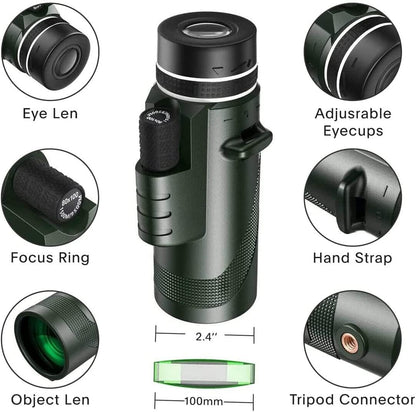 High Power HD Monocular Telescope for Outdoor Viewing