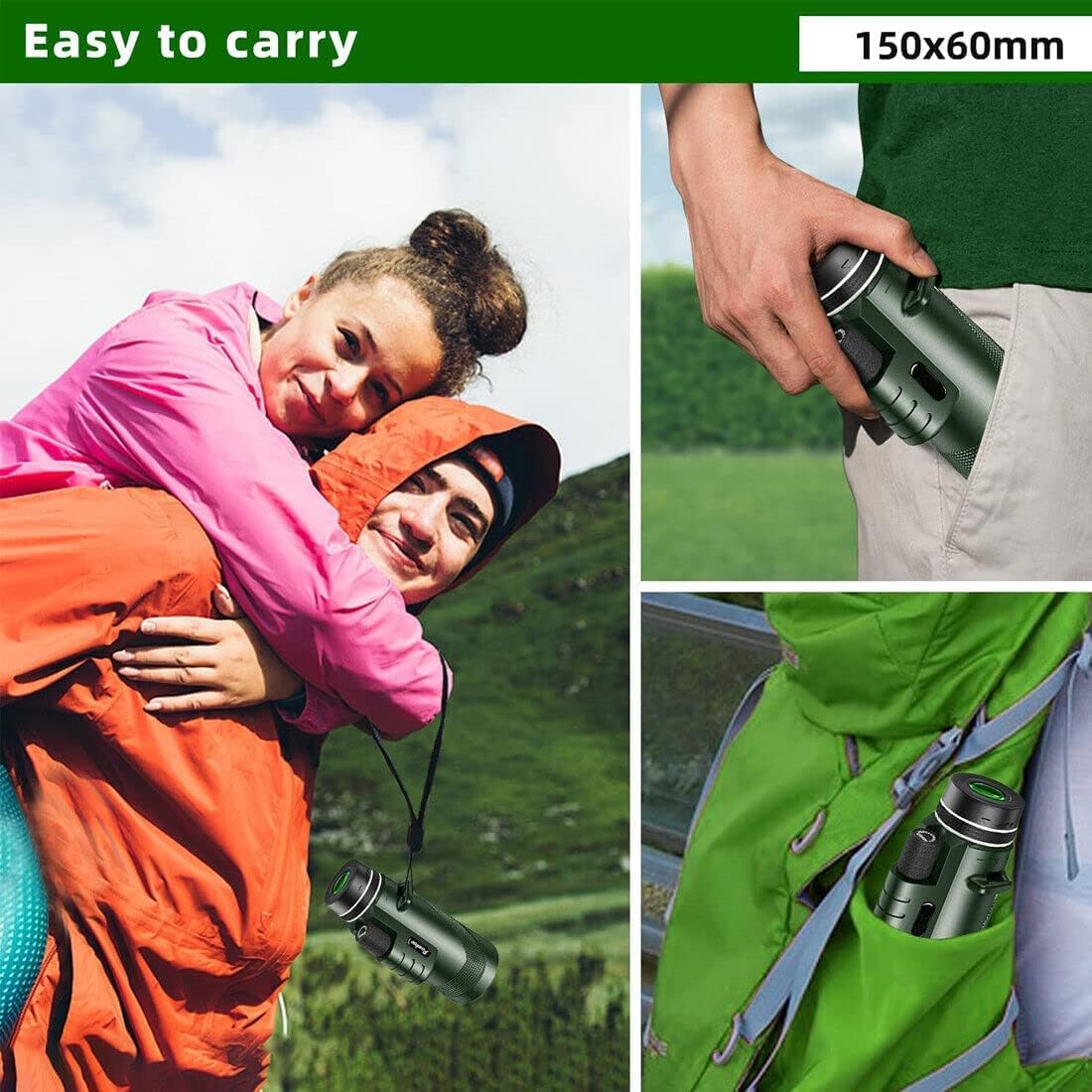 High Power HD Monocular Telescope for Outdoor Viewing