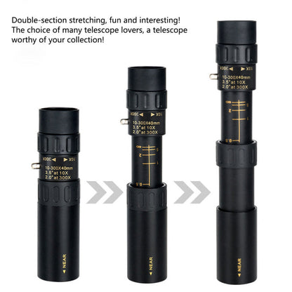 High Power Zoom Monocular Telescope with Smartphone Adapter