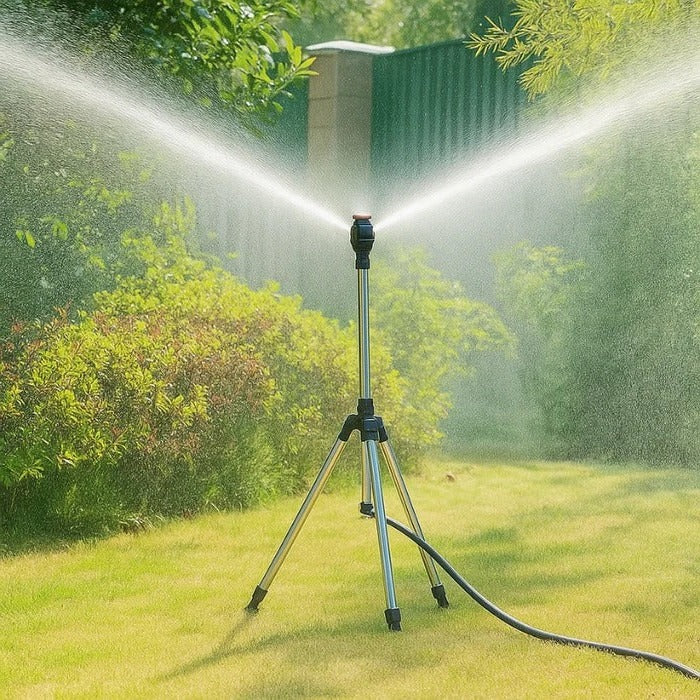 High Pressure 360° Rotating Tripod Garden Sprinkler