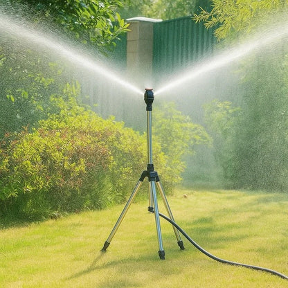 High Pressure 360° Rotating Tripod Garden Sprinkler