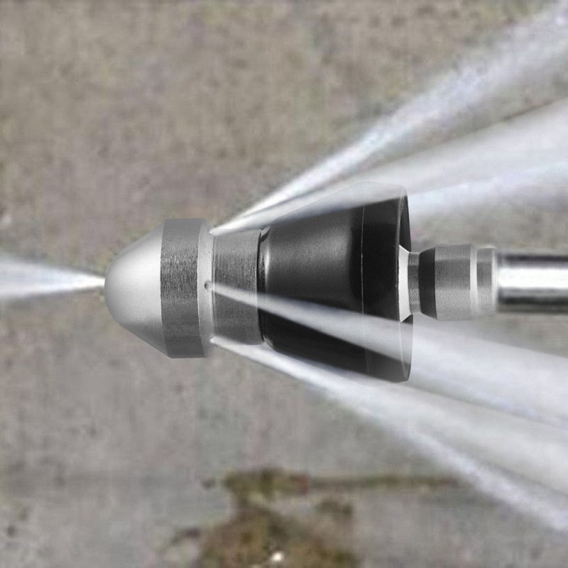 High Pressure Drain Cleaning Nozzle Stainless Steel Sewer Jet Sprayer