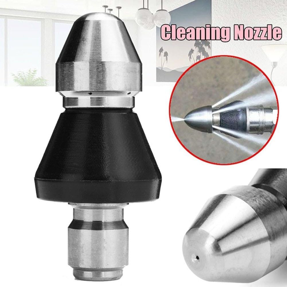 High Pressure Drain Cleaning Nozzle Stainless Steel Sewer Jet Sprayer
