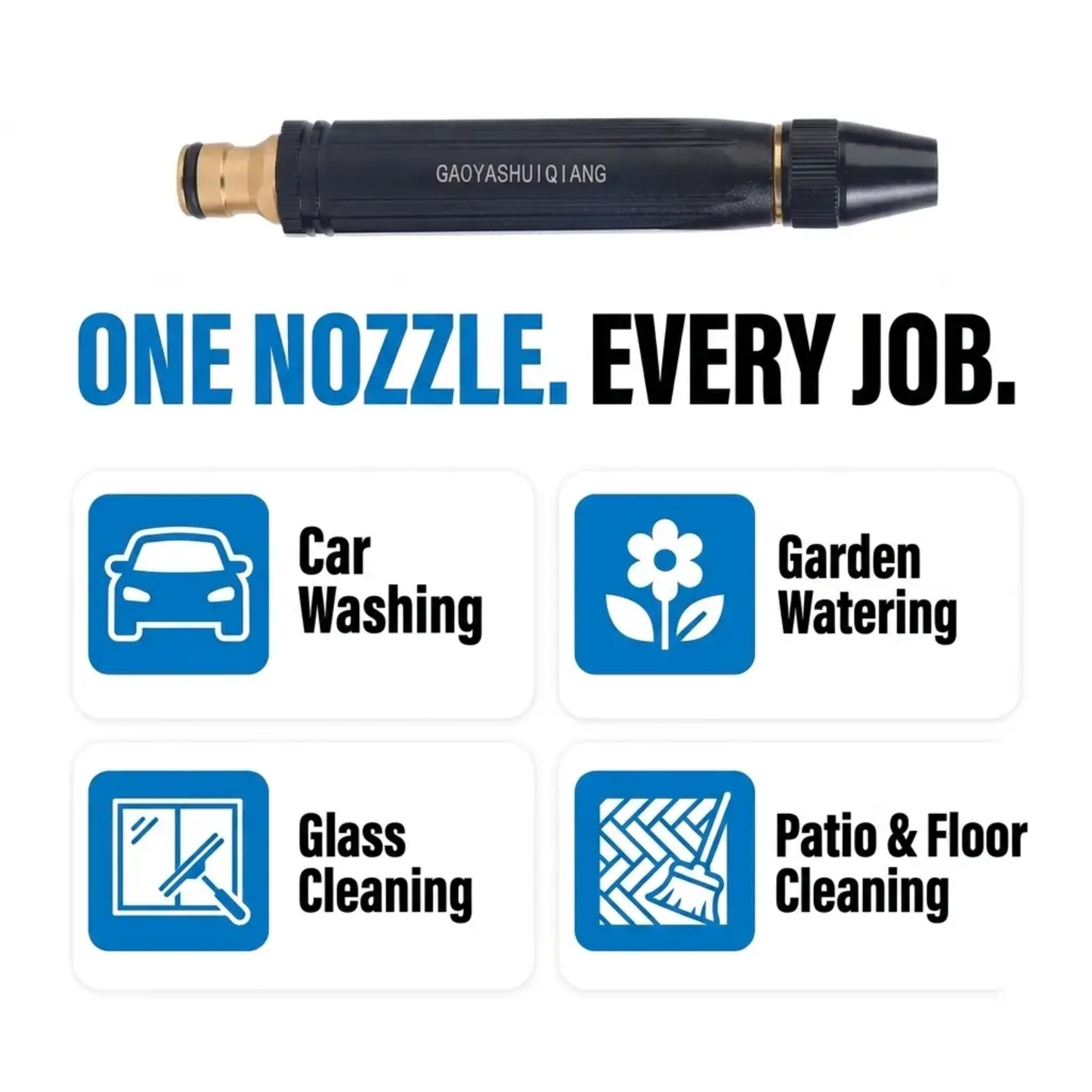 High Pressure Garden Hose Spray Nozzle