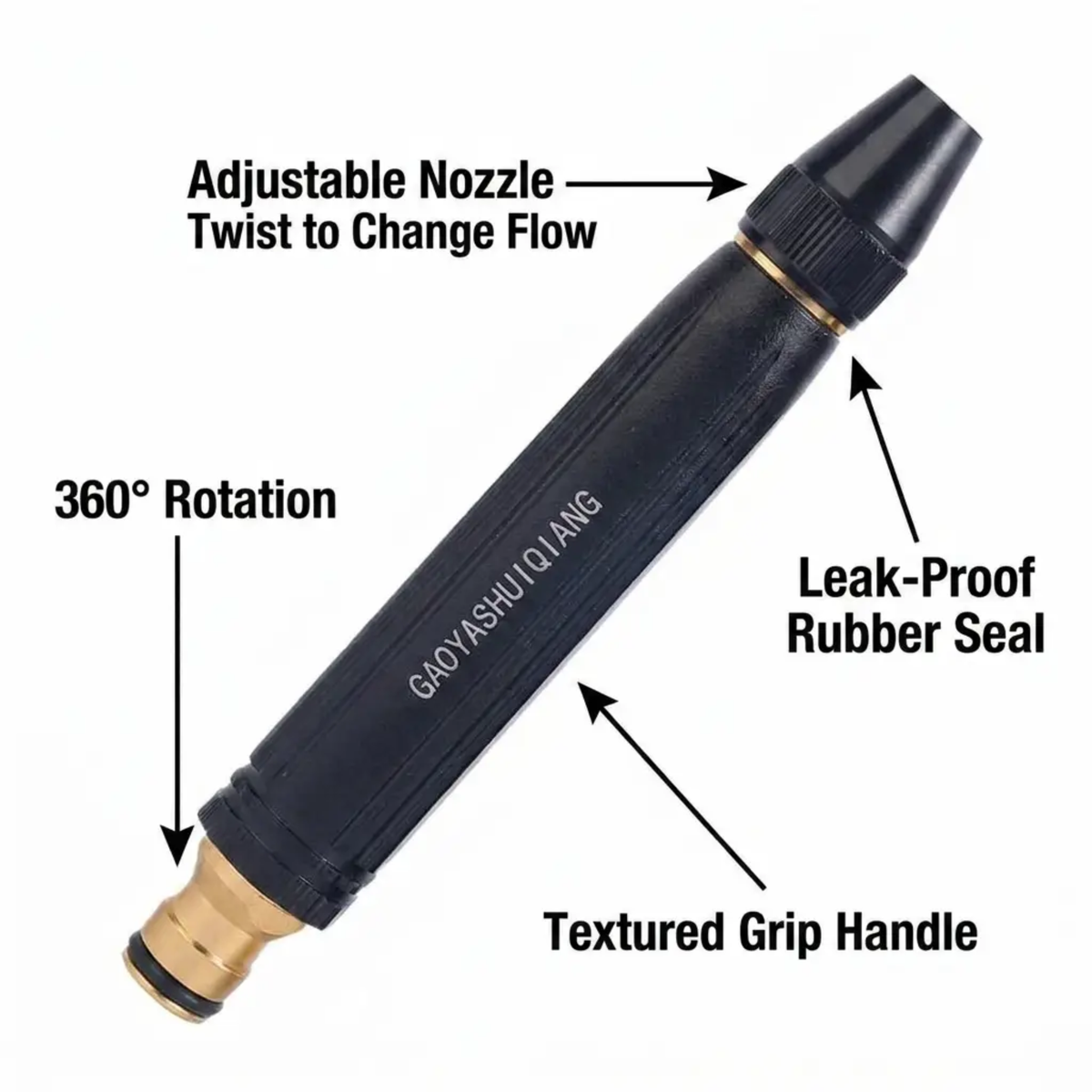 High Pressure Garden Hose Spray Nozzle
