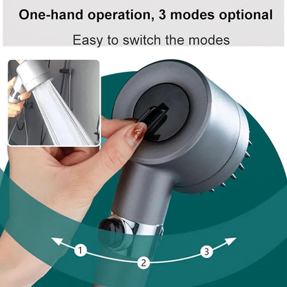 High Pressure Shower Head With 9 Layer Filter and Water Saving Design