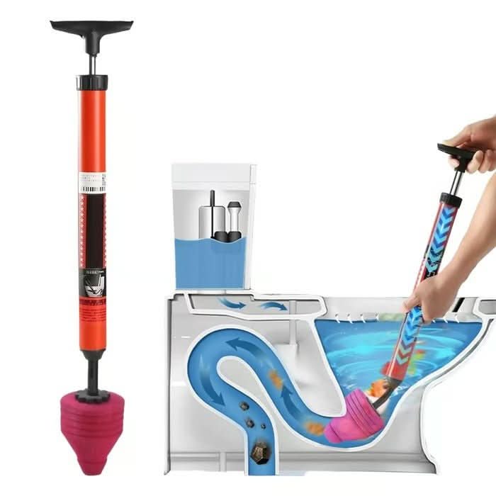 High Pressure Toilet Plunger with Compressed Air Pump