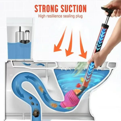 High Pressure Toilet Plunger with Compressed Air Pump