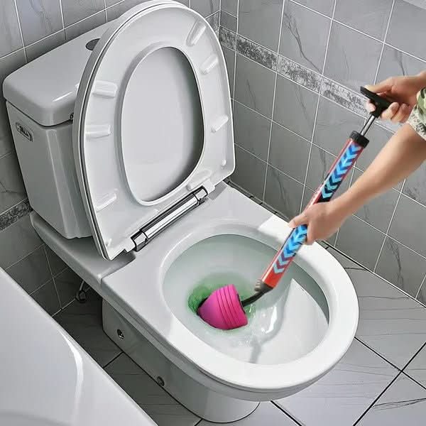 High Pressure Toilet Plunger with Compressed Air Pump