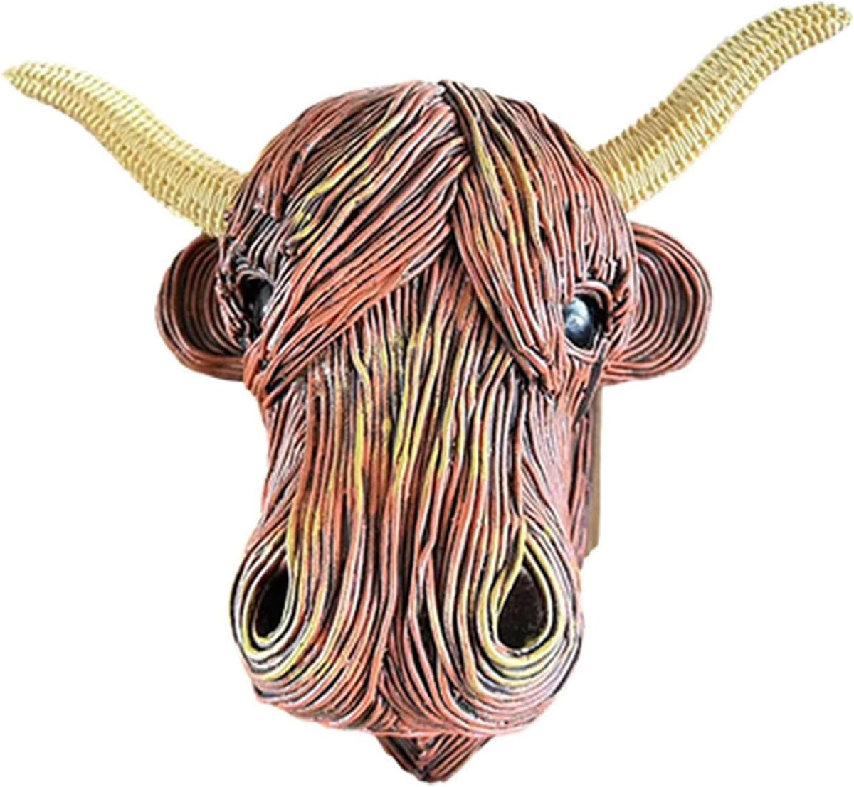 Highland Cow Wall Sculpture Rustic Farmhouse Decor