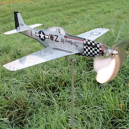 Historic Airplane Wind Spinner Garden Decoration