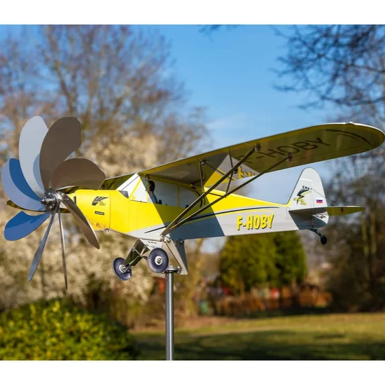 Historic Airplane Wind Spinner Garden Decoration