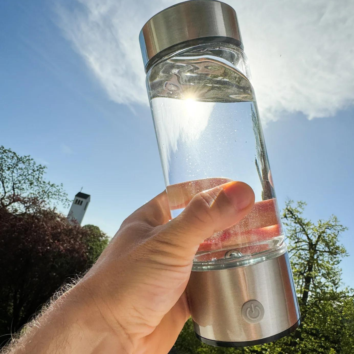 Hydrogen Water Bottle with USB Rechargeable Hydrogen Generator