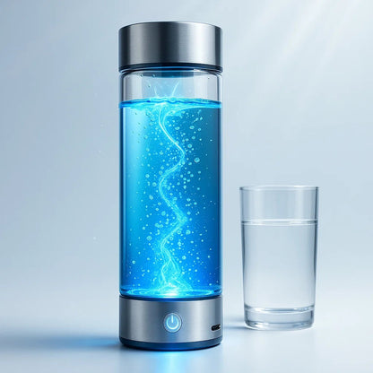 Hydrogen Water Bottle with USB Rechargeable Hydrogen Generator