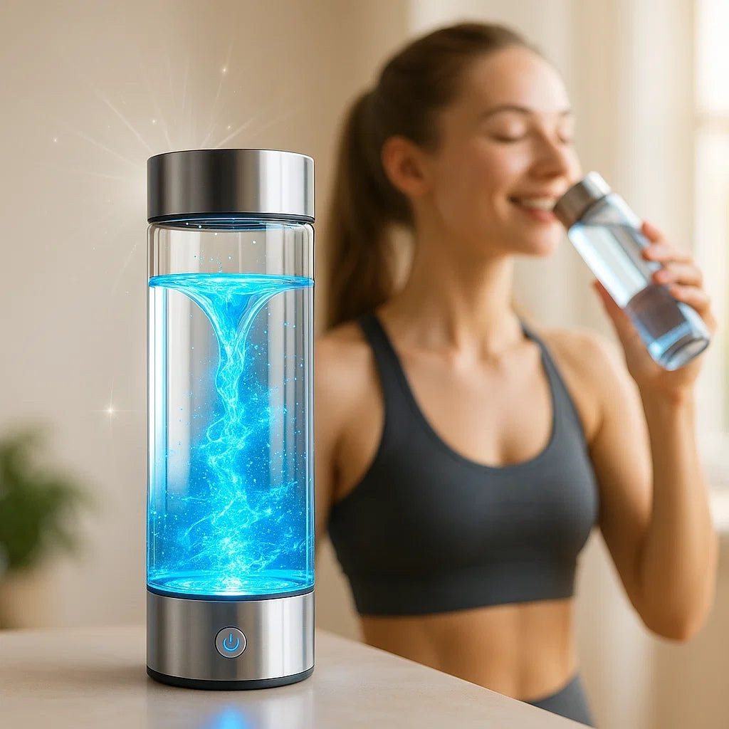 Hydrogen Water Bottle with USB Rechargeable Hydrogen Generator