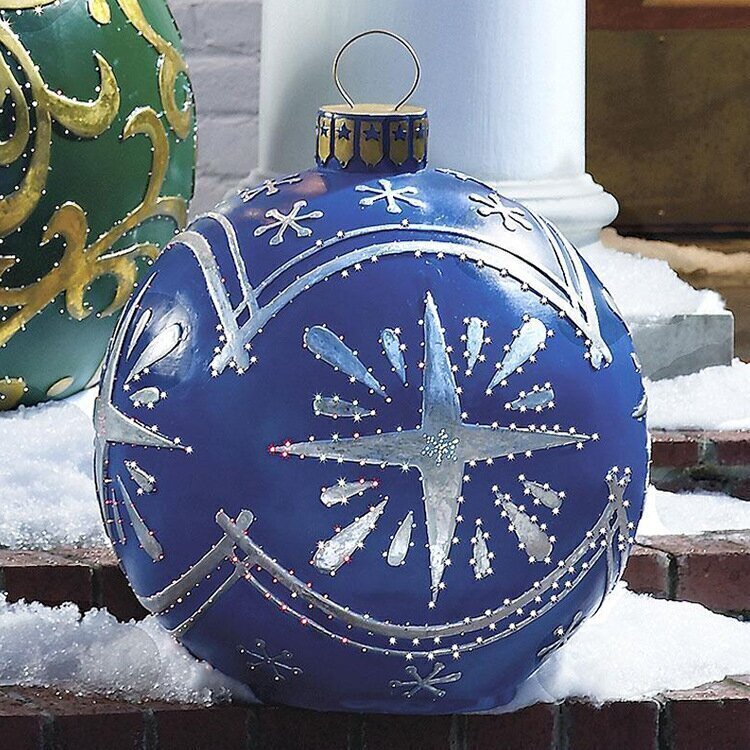 Inflatable Christmas Ornament Balls for Indoor and Outdoor Decor