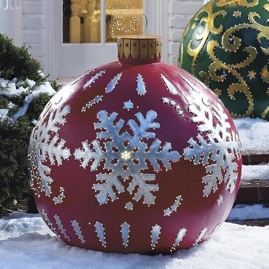 Inflatable Christmas Ornament Balls for Indoor and Outdoor Decor