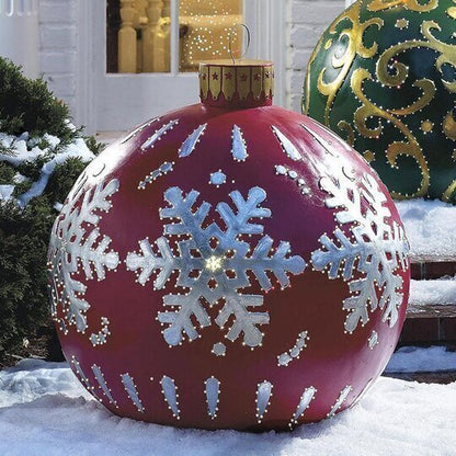 Inflatable Christmas Ornament Balls for Indoor and Outdoor Decor