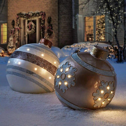 Inflatable Christmas Ornament Balls for Indoor and Outdoor Decor