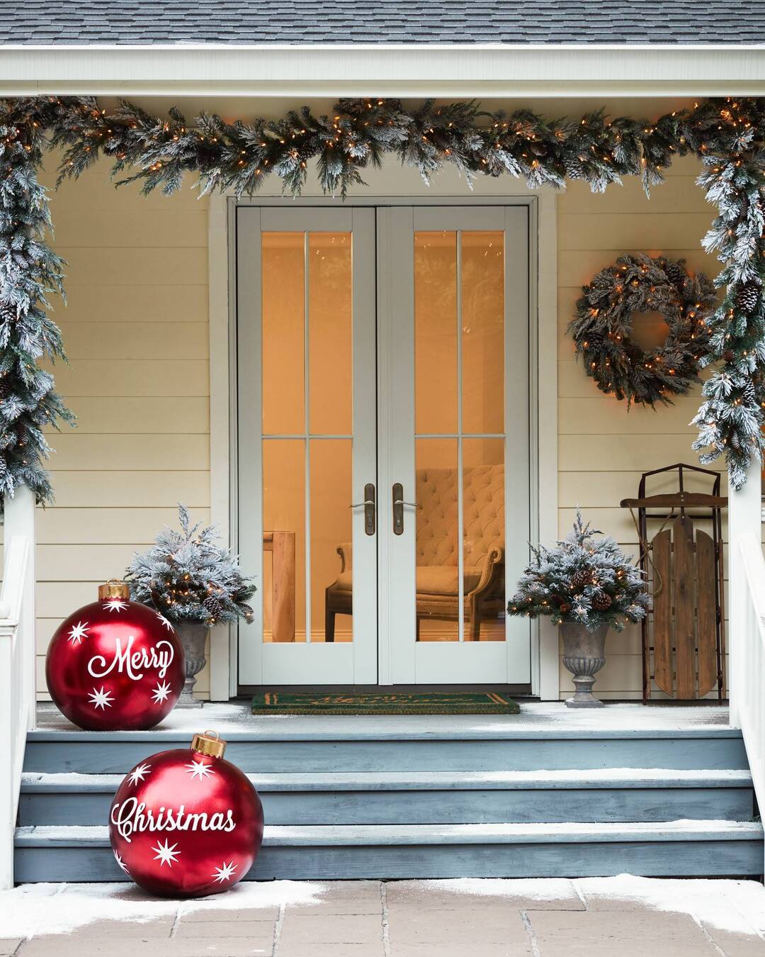 Inflatable Christmas Ornament Balls for Indoor and Outdoor Decor