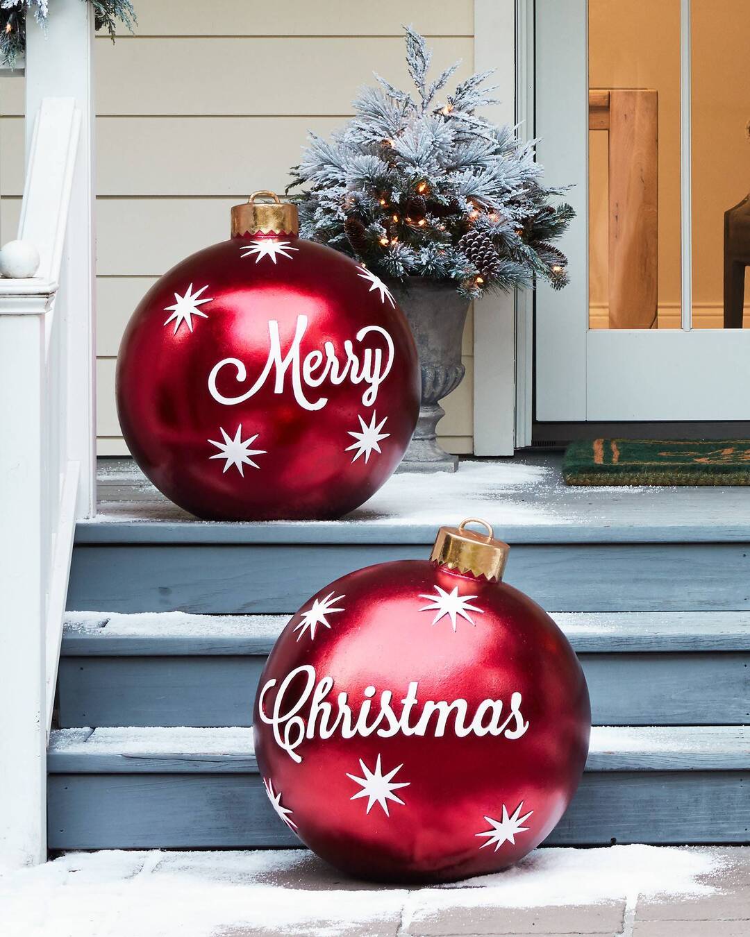 Inflatable Christmas Ornament Balls for Indoor and Outdoor Decor