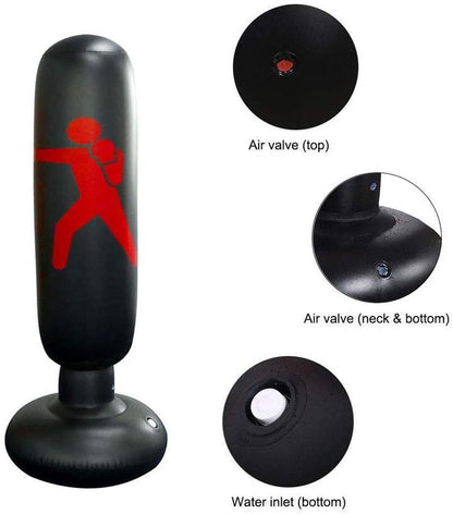 Inflatable Freestanding Boxing Punching Bag for Adults and Kids