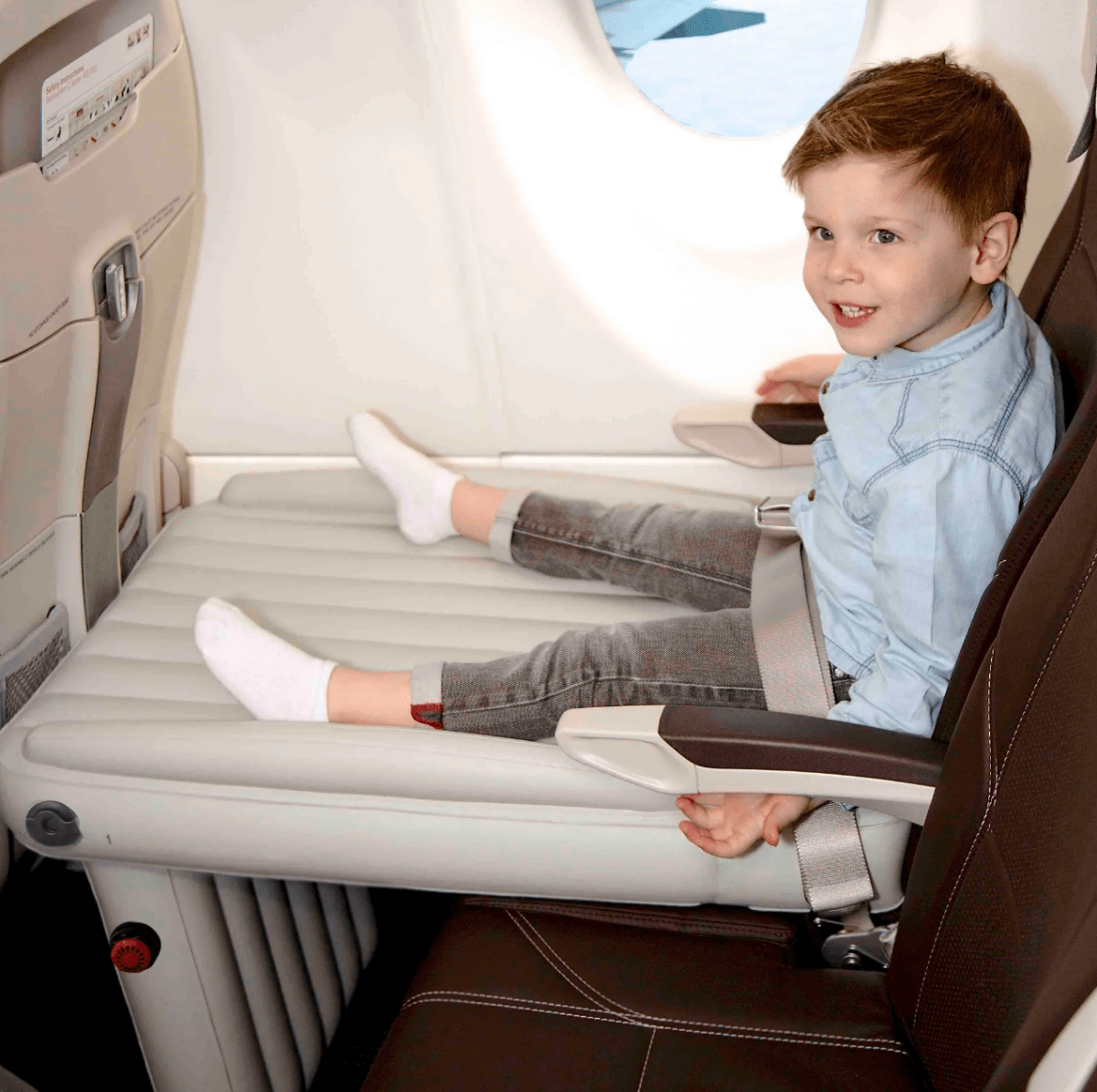 Inflatable Kids Travel Bed with Air Pump and Carry Bag