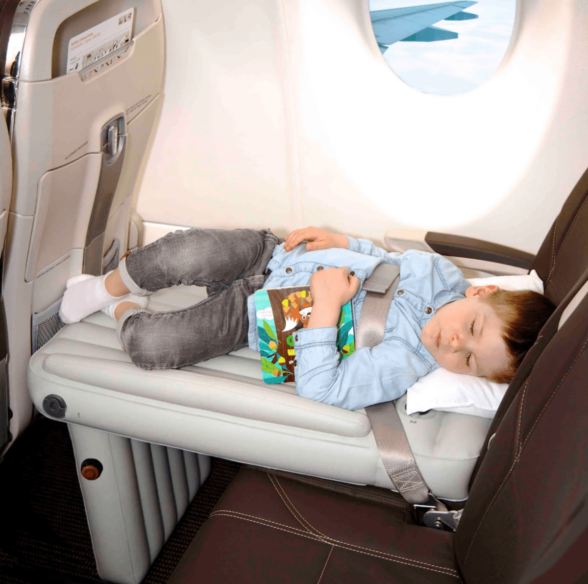 Inflatable Kids Travel Bed with Air Pump and Carry Bag