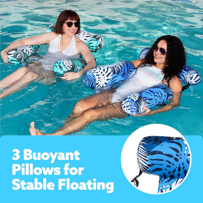 Inflatable Mesh Pool Float Lounge Chair