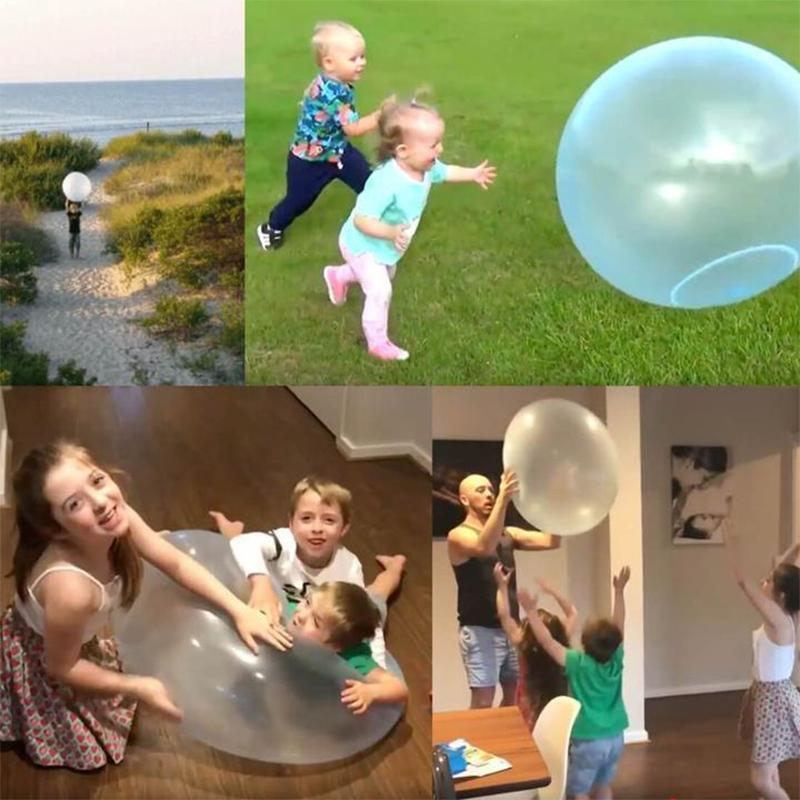 Inflatable Tear Resistant Bubble Ball Reusable Outdoor Play Balloon