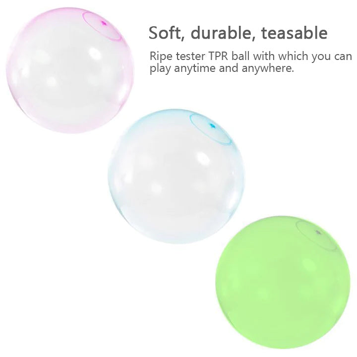 Inflatable Tear Resistant Bubble Ball Reusable Outdoor Play Balloon
