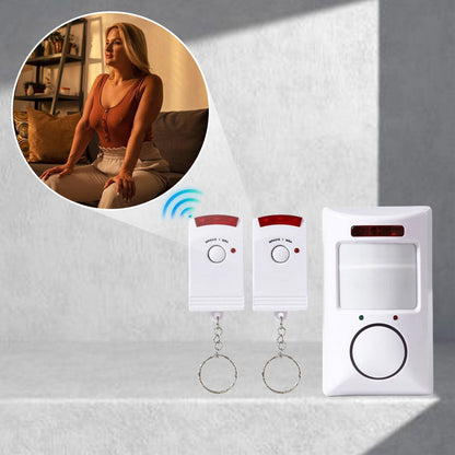 Infrared Motion Sensor Alarm with Two Remote Controls