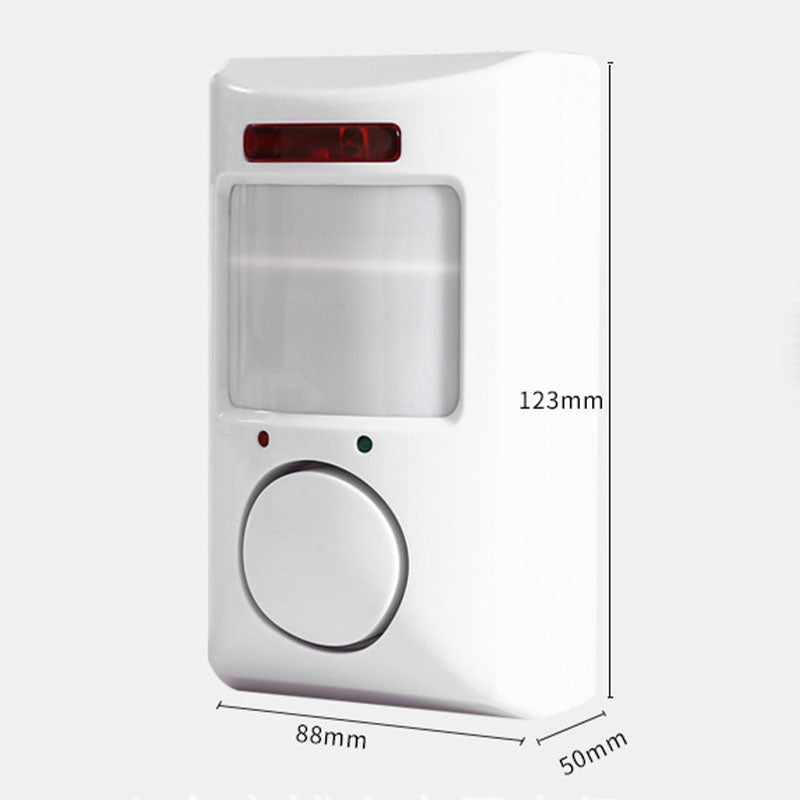 Infrared Motion Sensor Alarm with Two Remote Controls