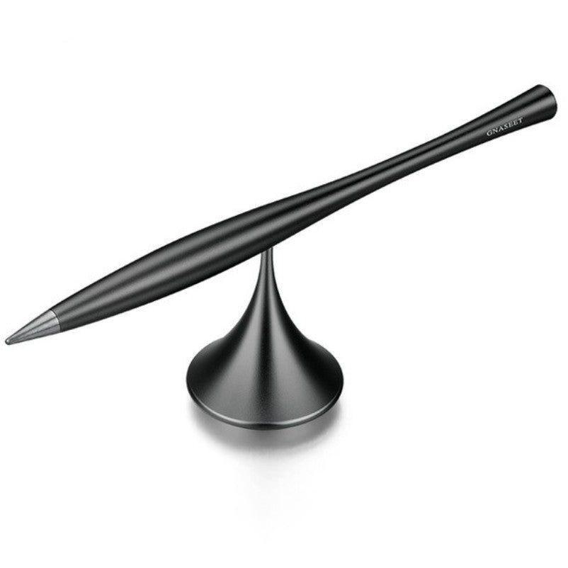 Inkless Metal Pen with Replaceable Tip and Spinning Base