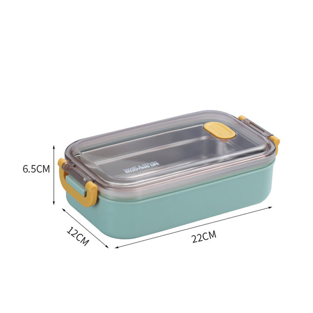 Insulated Stainless Steel Bento Lunch Box with Leakproof Compartments