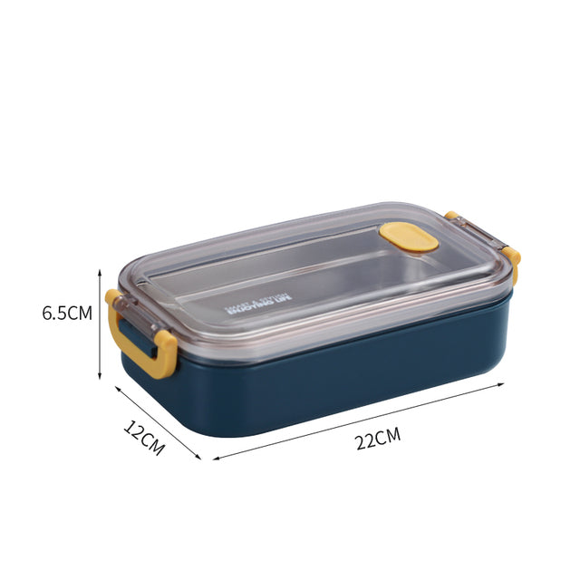 Insulated Stainless Steel Bento Lunch Box with Leakproof Compartments