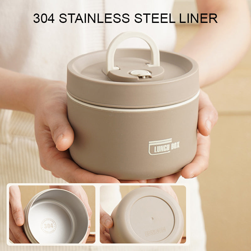 Insulated Stainless Steel Lunch Box with Carry Bag